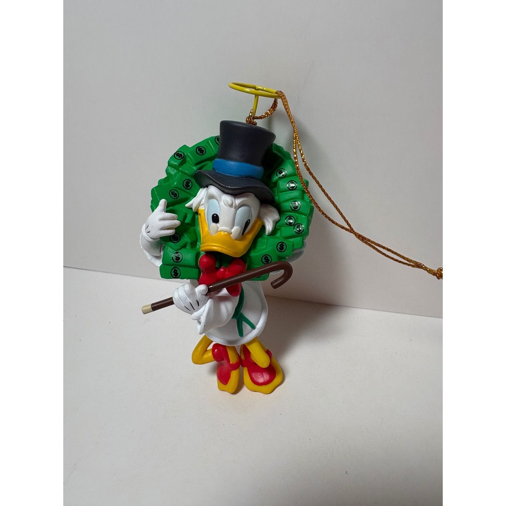 Disney Scrooge McDuck Money Wreath Christmas Ornament With Box DCA 005901